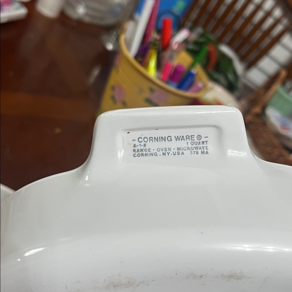 2 Vintage Corningware Spice O' Life A-1-B, 1 1/2 and 1 quart casseroles No lids - Picture 6 of 6